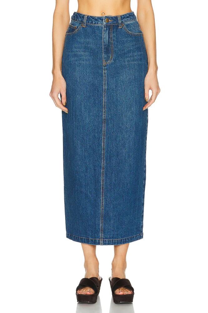 Posse Harvey Maxi Skirt in Blue Cover