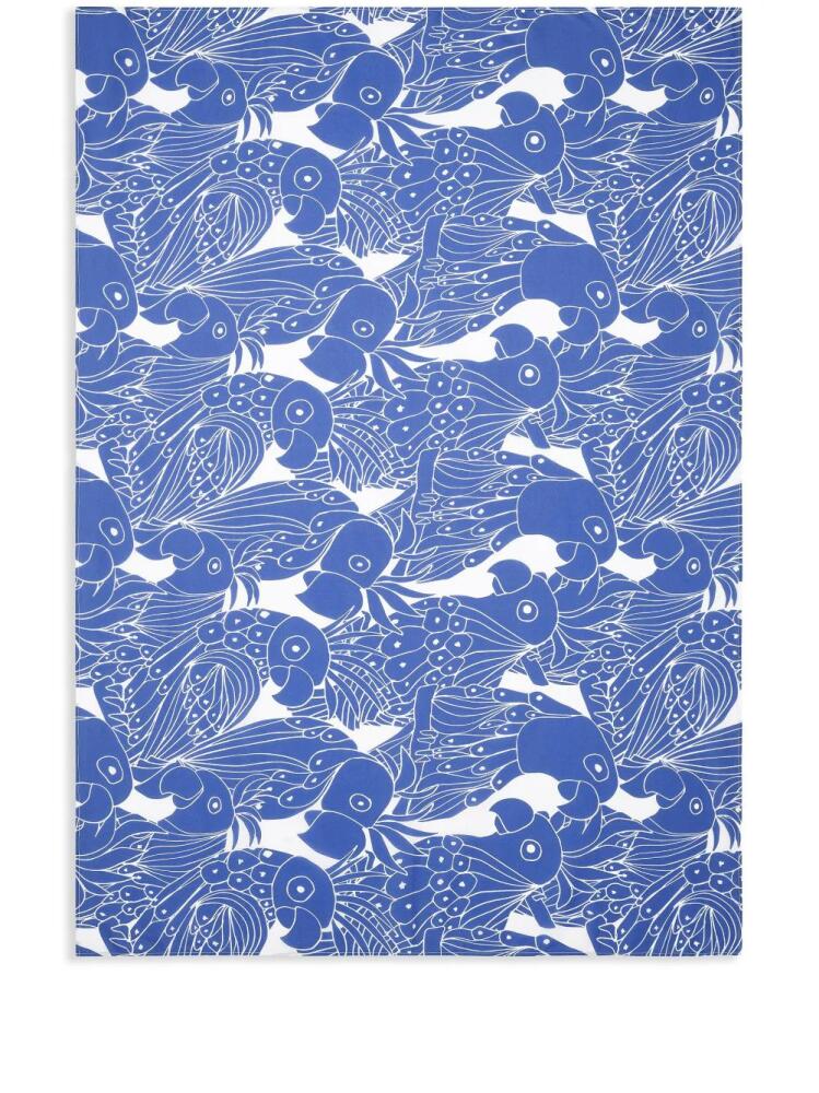 ERES Daniel parrot-print sarong - Blue Cover