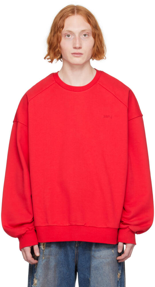 Juun.J Red Graphic Sweatshirt Cover