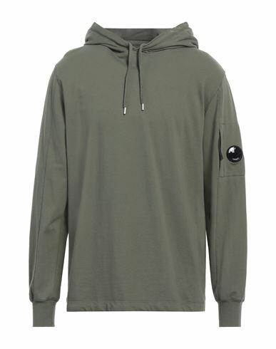 C. p. Company Man Sweatshirt Military green Cotton Cover