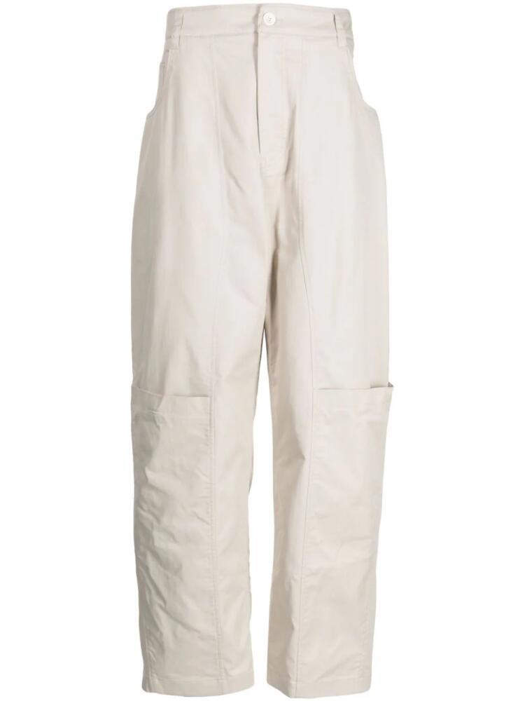 SONGZIO straight-leg cargo trousers - Neutrals Cover