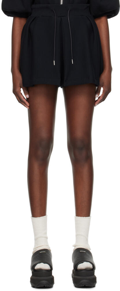 sacai Black Sponge Shorts Cover