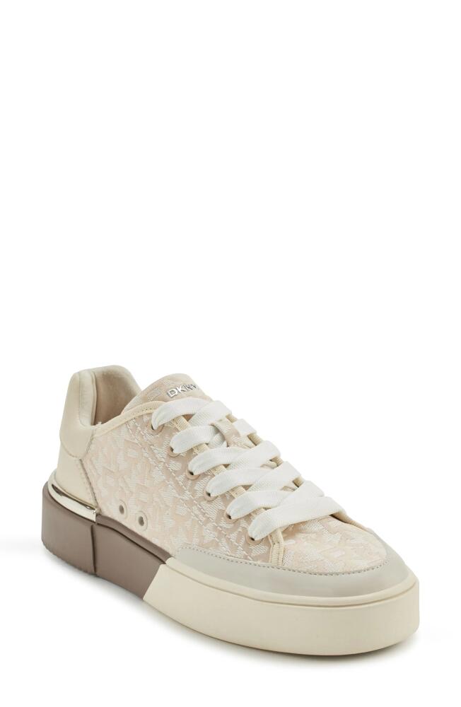 DKNY Bradley Platform Sneaker in Hemp/White Cover