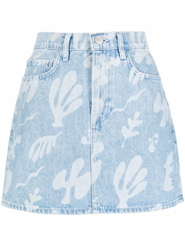 FRAME Le Mini denim skirt - Blue Cover