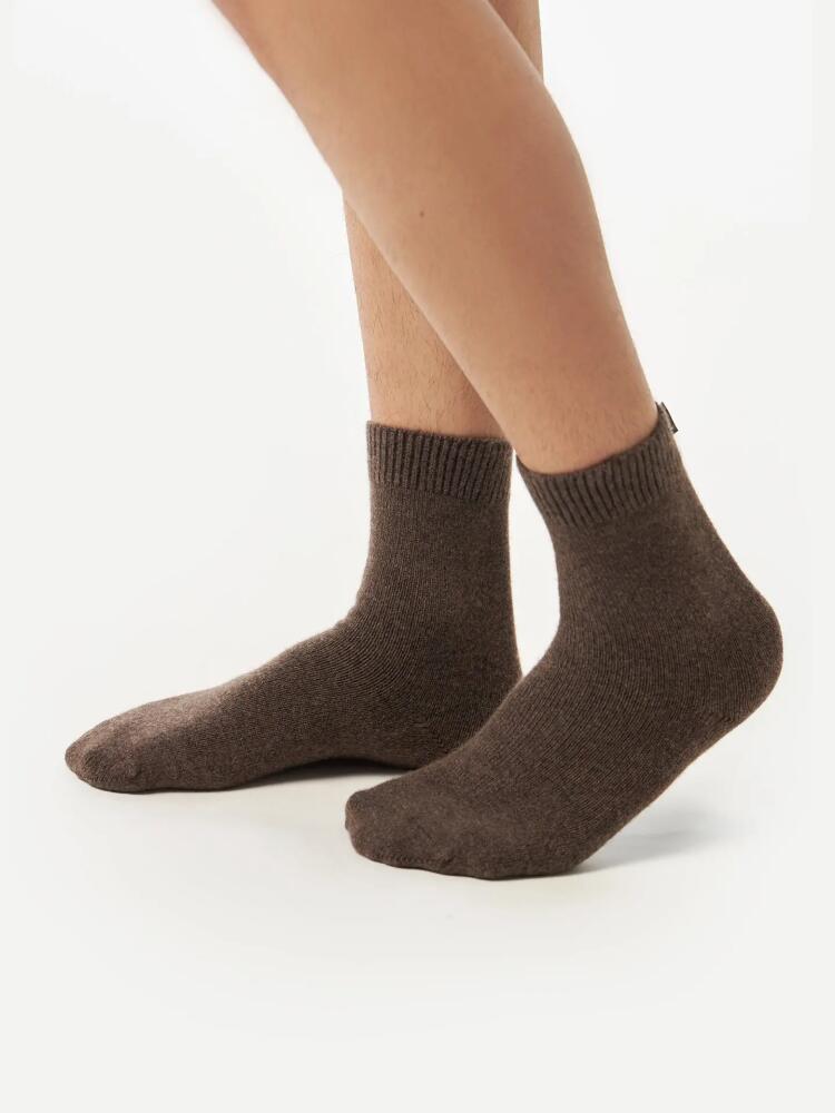 Gobi Cashmere Basic Socks in Cocoa Cover