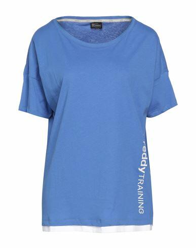 Freddy Woman T-shirt Azure Cotton Cover