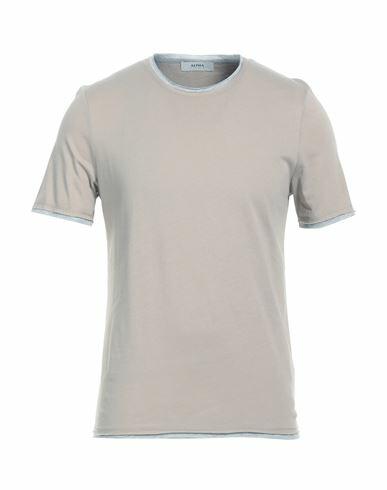 Alpha Studio Man T-shirt Beige Cotton Cover