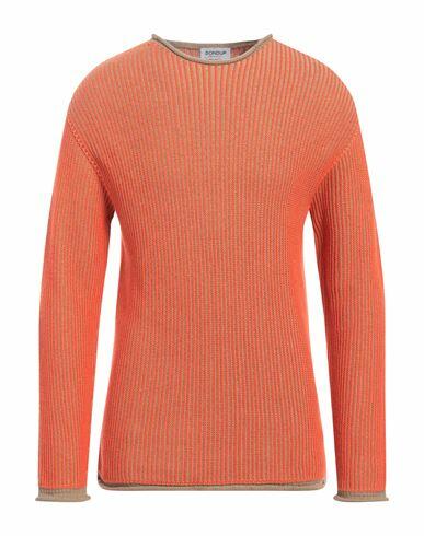 Dondup Man Sweater Orange Cotton Cover