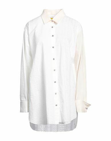 Marques' Almeida Woman Shirt Ivory Organic cotton Cover