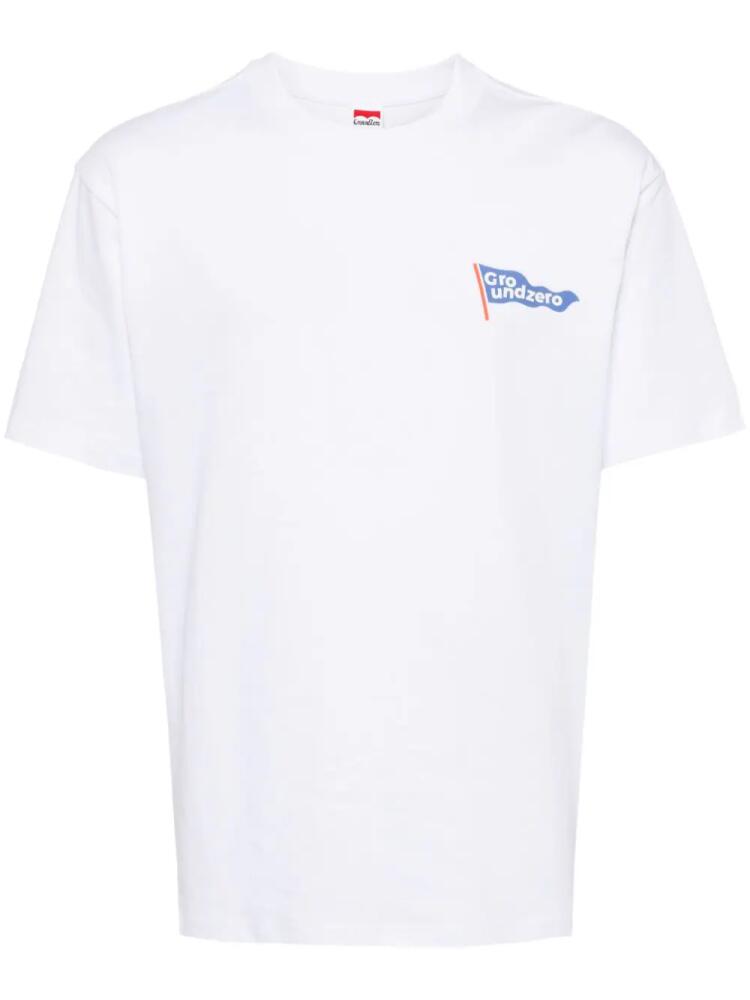 Ground Zero logo-print cotton T-shirt - White Cover