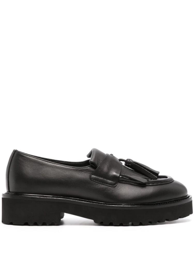 Doucal's tasselled leather loafers - Black Cover