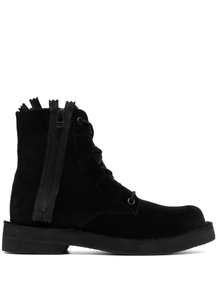 Yohji Yamamoto velvet-effect ankle boots - Black Cover