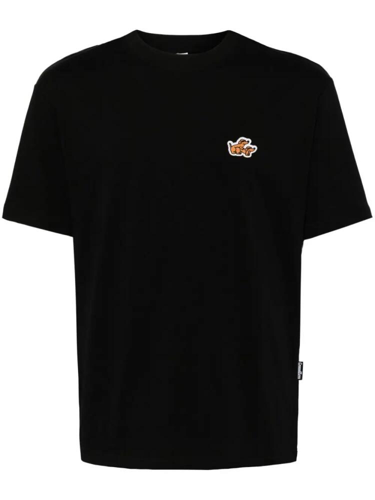 Ground Zero appliqué-detail cotton T-shirt - Black Cover