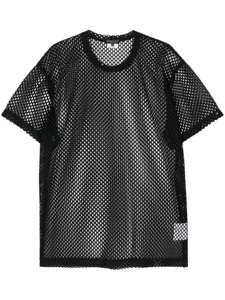 Comme des Garçons Homme Plus crew-neck mesh T-shirt - Black Cover