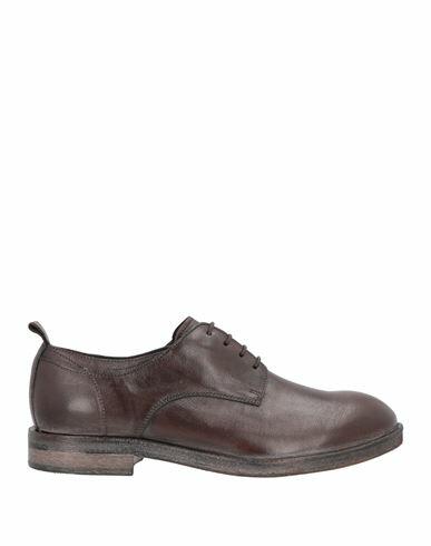 Moma Man Lace-up shoes Dark brown Soft Leather Cover