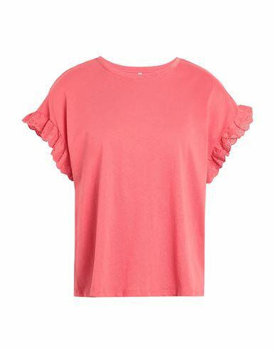 Only Woman T-shirt Coral Cotton Cover