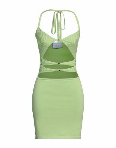 Eleonora Gottardi Woman Mini dress Light green Viscose, Polyester Cover