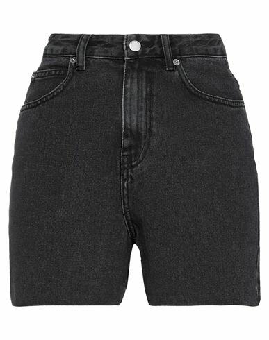 Dr. Denim Woman Denim shorts Black Cotton Cover