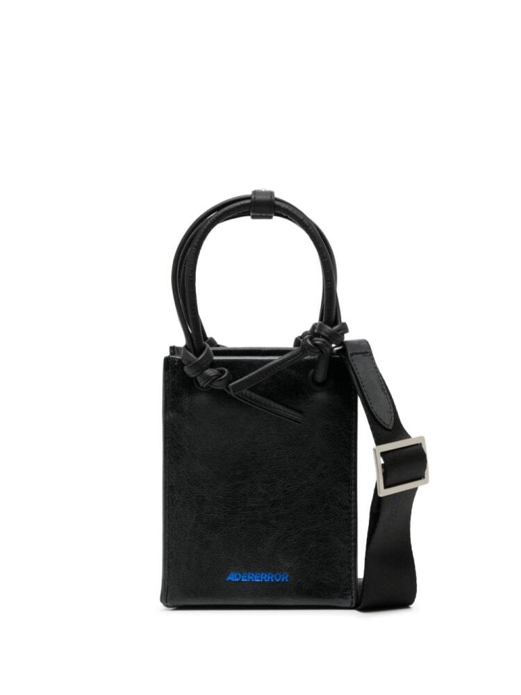 Ader Error TRS Tag leather shoulder bag - Black Cover