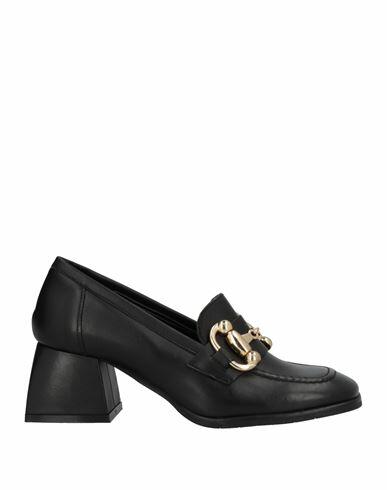 Divine Follie Woman Loafers Black Leather Cover