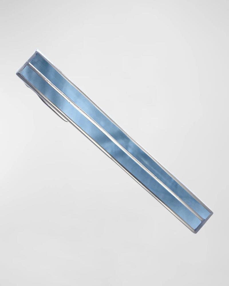 Link Up Men's Mother-Of-Pearl Stripe Tie Bar Cover