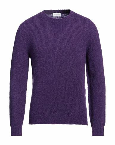 Scaglione Man Sweater Purple Merino Wool, Recycled cashmere, Polyamide Cover