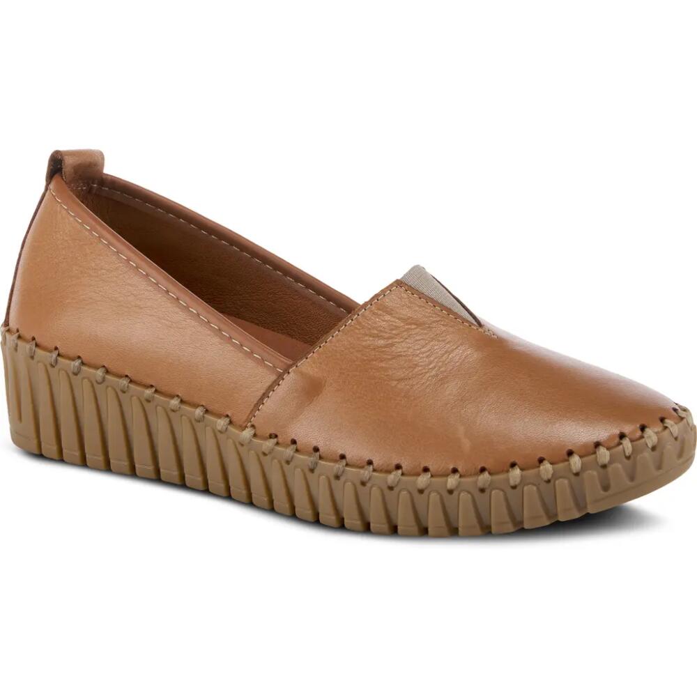 Spring Step Tispea Wedge Loafer in Camel Cover