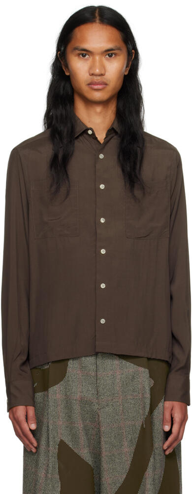 Factor's Brown Button Shirt Cover