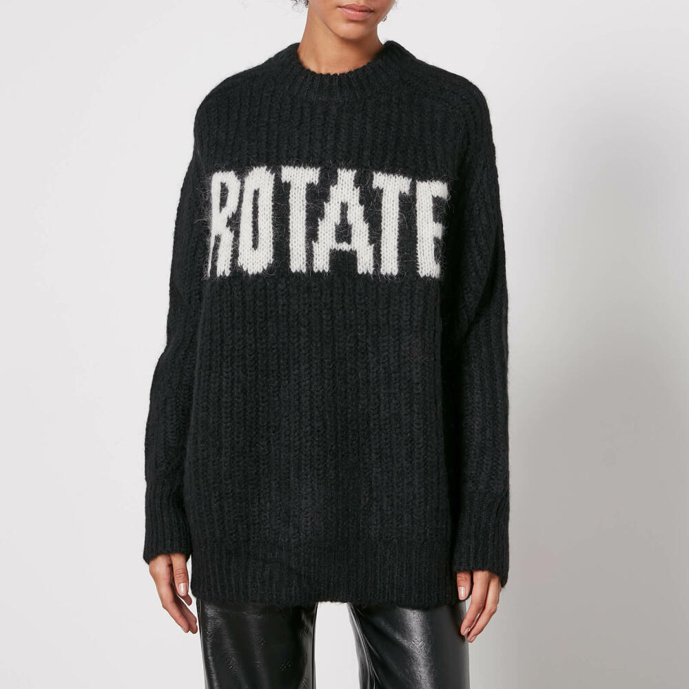 ROTATE Birger Christensen Ribbed-Knit Oversized Jumper Cover