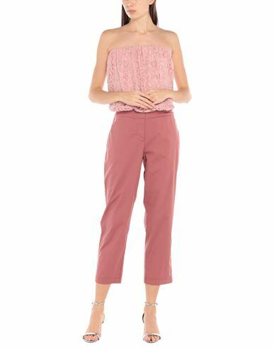 Semicouture Woman Jumpsuit Pink Cotton, Viscose, Polyamide, Elastane Cover