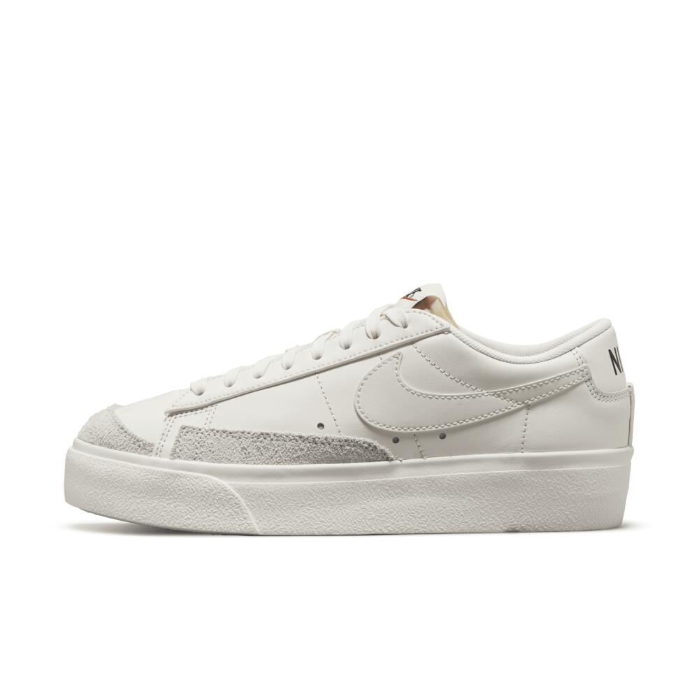 Nike Women's Blazer Low Platform Shoes in Grey Cover