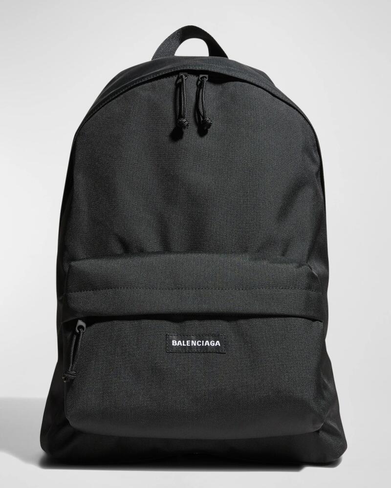 Balenciaga Men's Nylon-Canvas Logo Backpack Cover