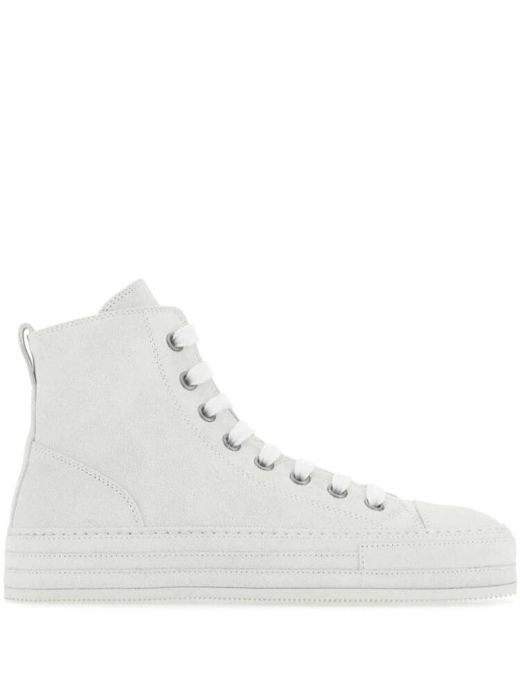 Ann Demeulemeester suede high-top sneakers - White Cover