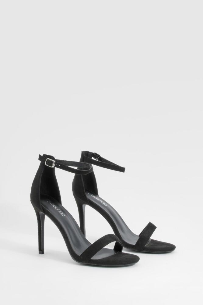 boohoo Womens Barely There Basic Heels - Black Cover