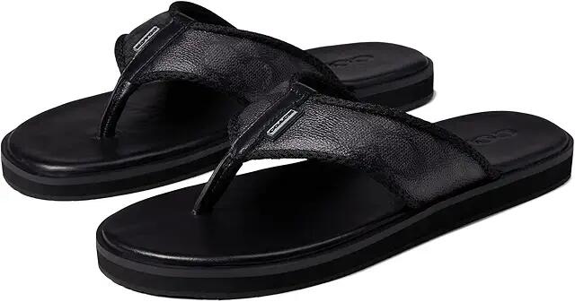 COACH Signature Flip-Flop (Charcoal/Black 2) Men's Shoes Cover