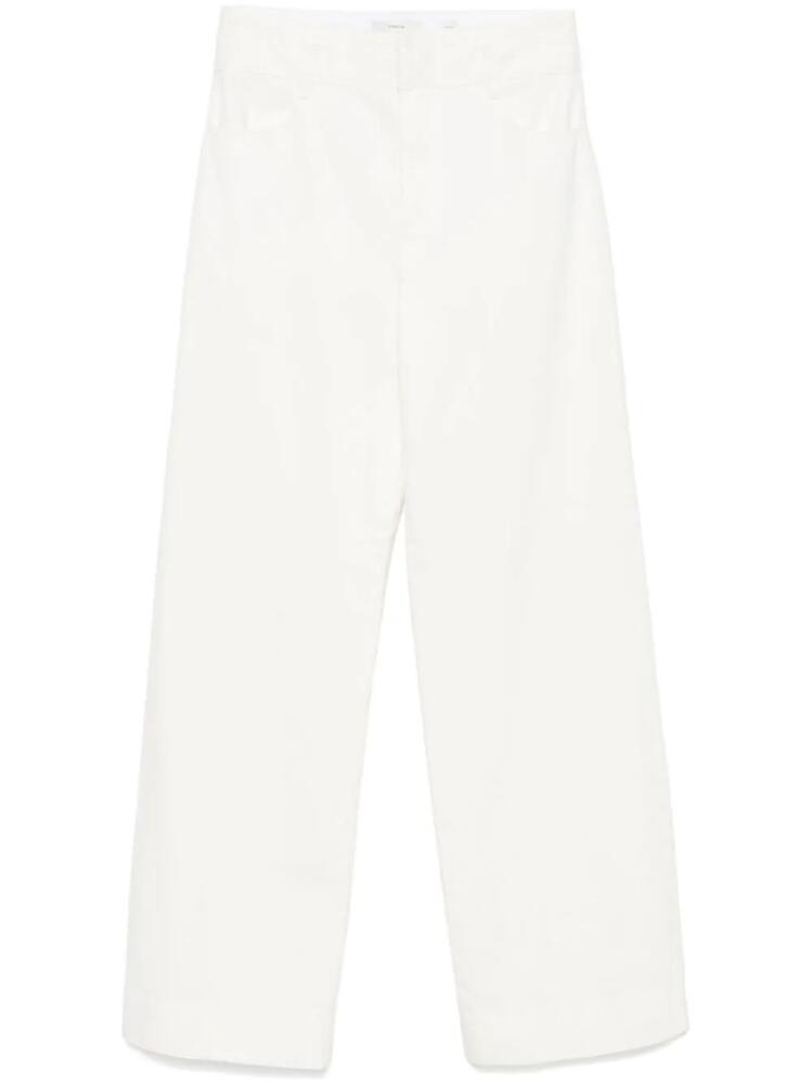 Vince mid-rise double-waistband trousers - White Cover