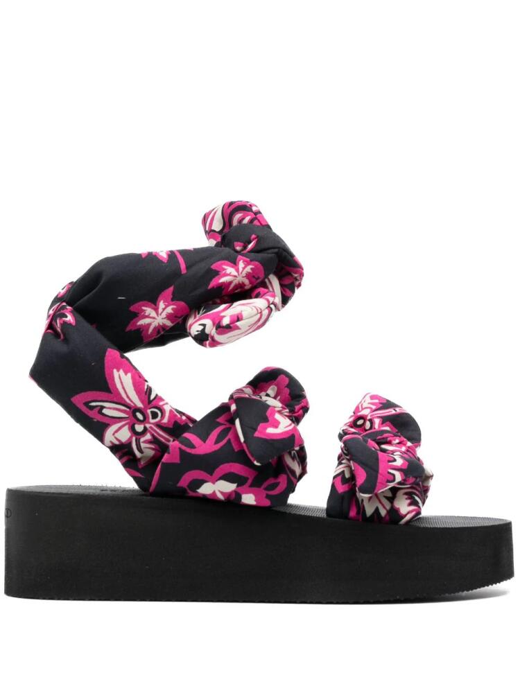 RED(V) 50mm platform sandals - Pink Cover