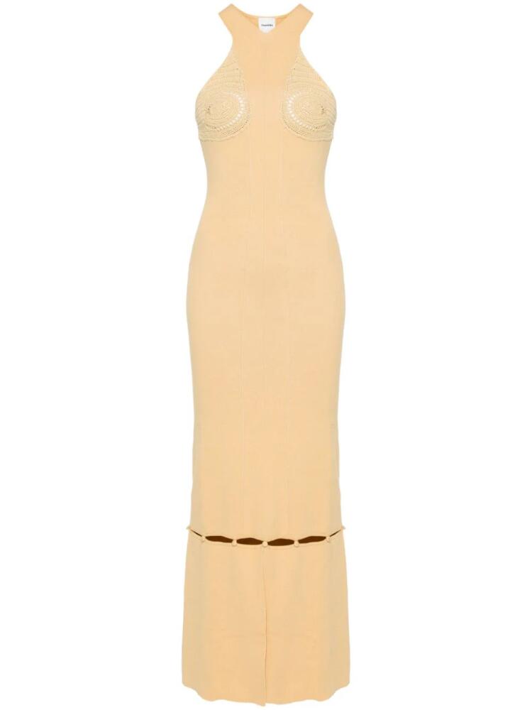 Nanushka Seya knitted maxi dress - Yellow Cover