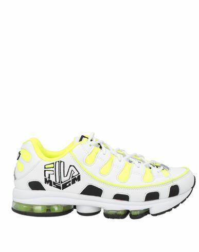 Msgm Man Sneakers Yellow Leather Cover