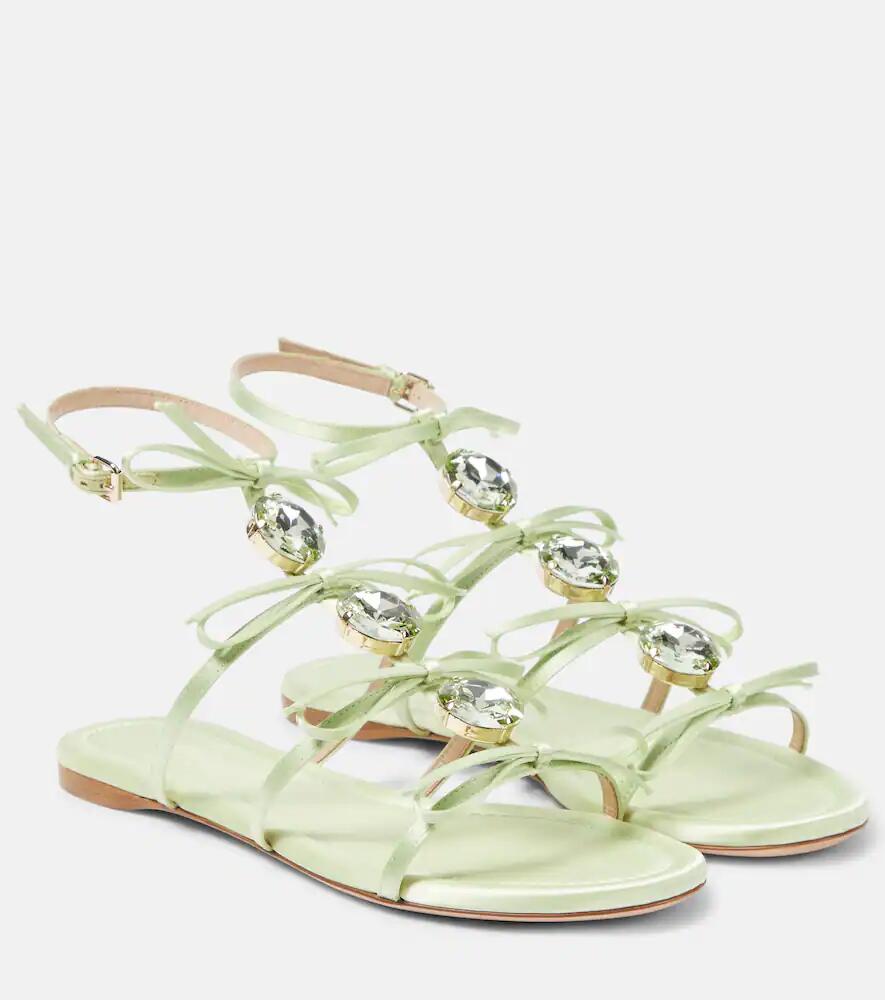 Giambattista Valli Embellished satin sandals Cover