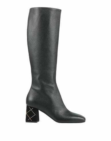 Pollini Woman Boot Black Leather Cover