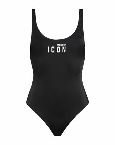 Dsquared2 Woman One-piece swimsuit Black Polyamide, Elastane Cover