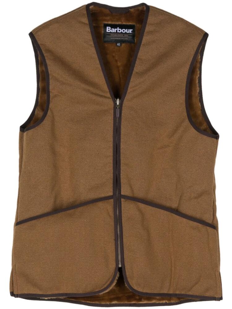 Barbour contrasting-trim gilet - Brown Cover