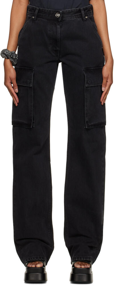 Versace Black Flap Pocket Jeans Cover