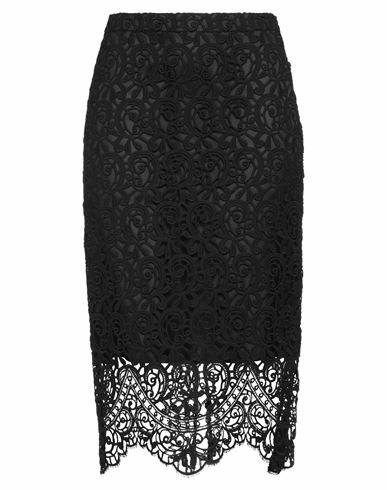 Burberry Woman Midi skirt Black Cotton, Polyester Cover