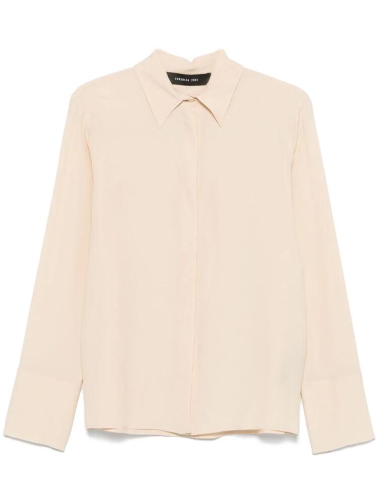 Federica Tosi crepe shirt - Neutrals Cover