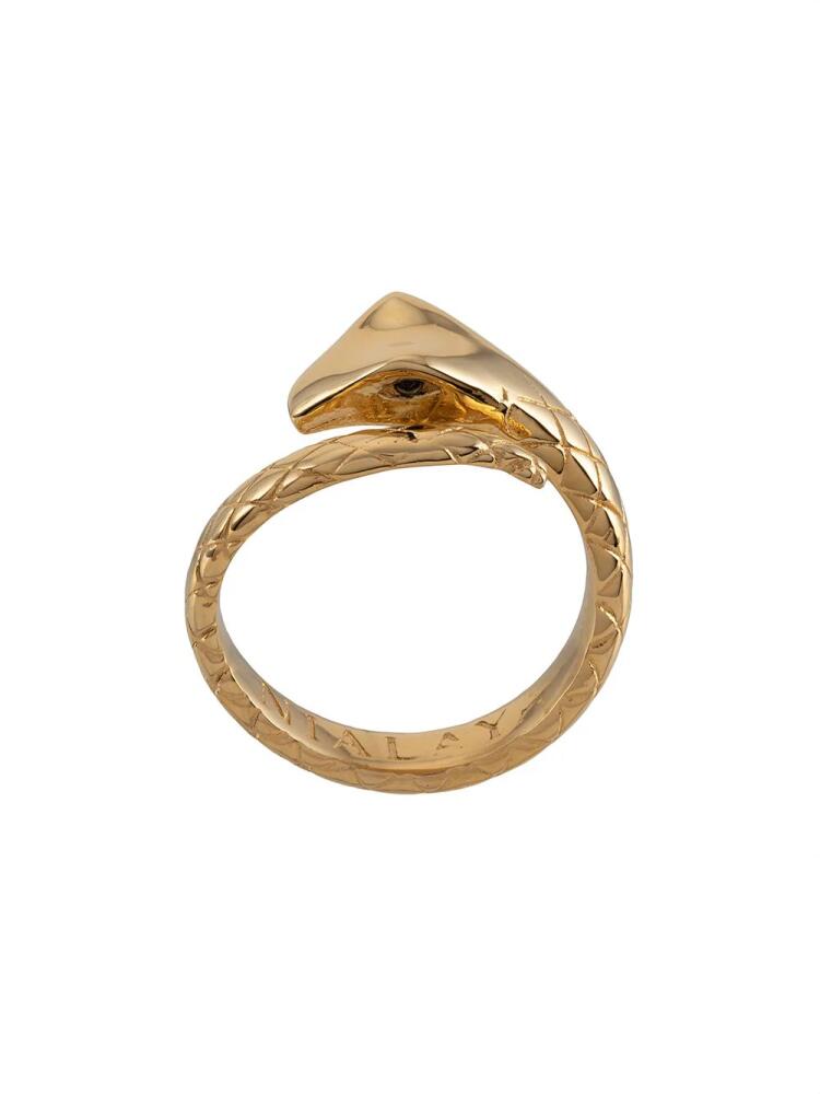 Nialaya Jewelry twisted snake ring - Gold Cover