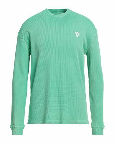 Guess Man Sweatshirt Green Cotton Cover