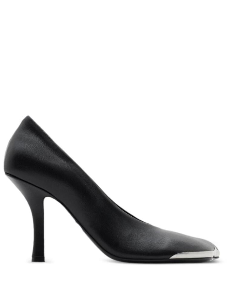 Burberry Duck 90mm leather pumps - Black Cover