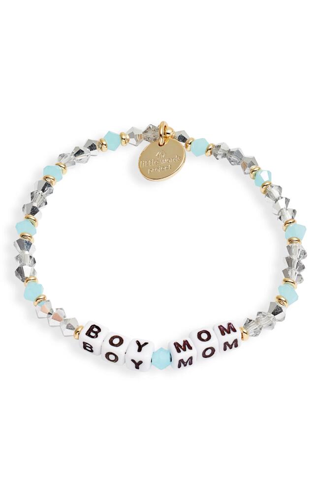 Little Words Project Boy Mom Stretch Bracelet in Blue/White Cover